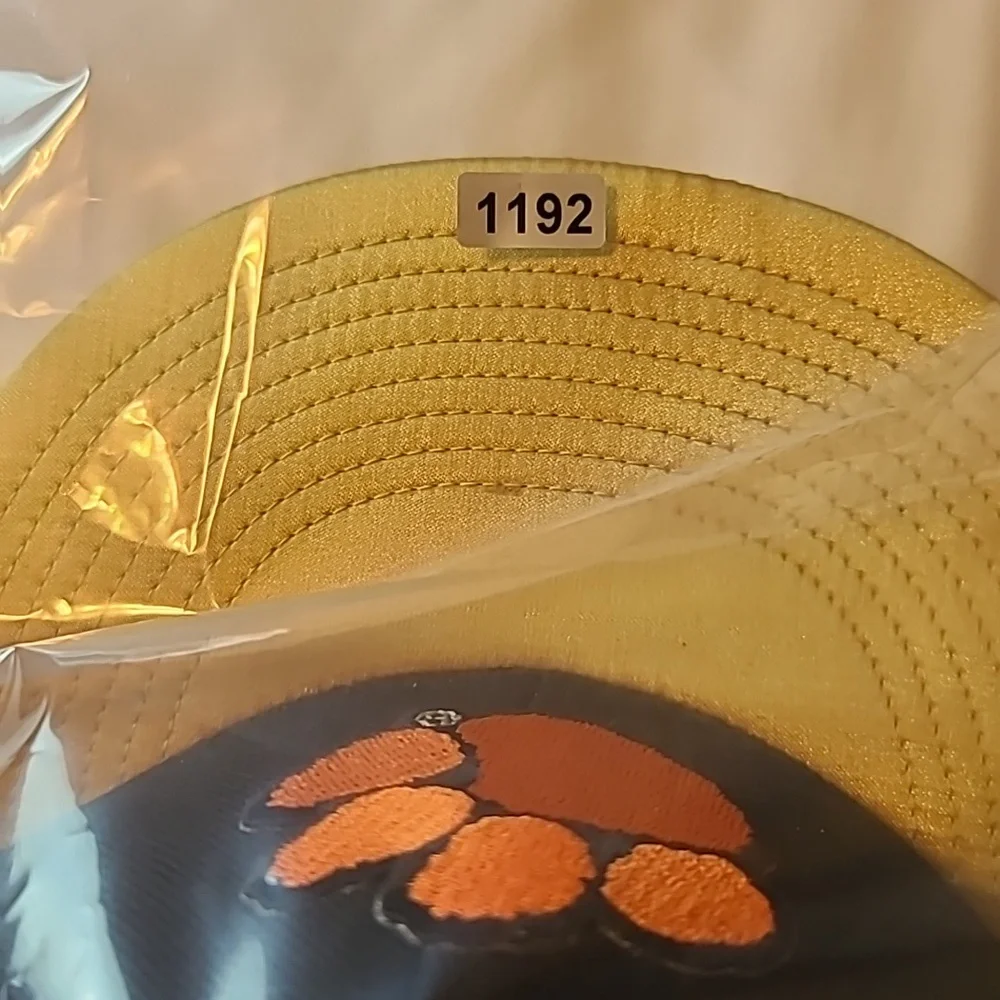 NIKE Team Clemson National Championship Snapback Hat Cap Black Gold Adjustable